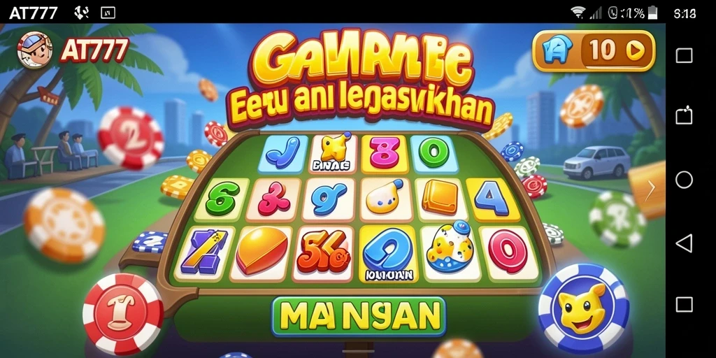 Screenshot gameplay AT777 yang menampilkan suasana permainan Bingo.