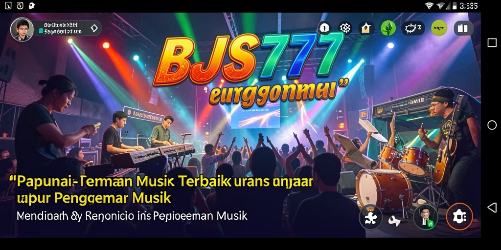 Screenshot utama BPJS777 menunjukkan pengguna bernyanyi dengan antusias dalam fitur karaoke.