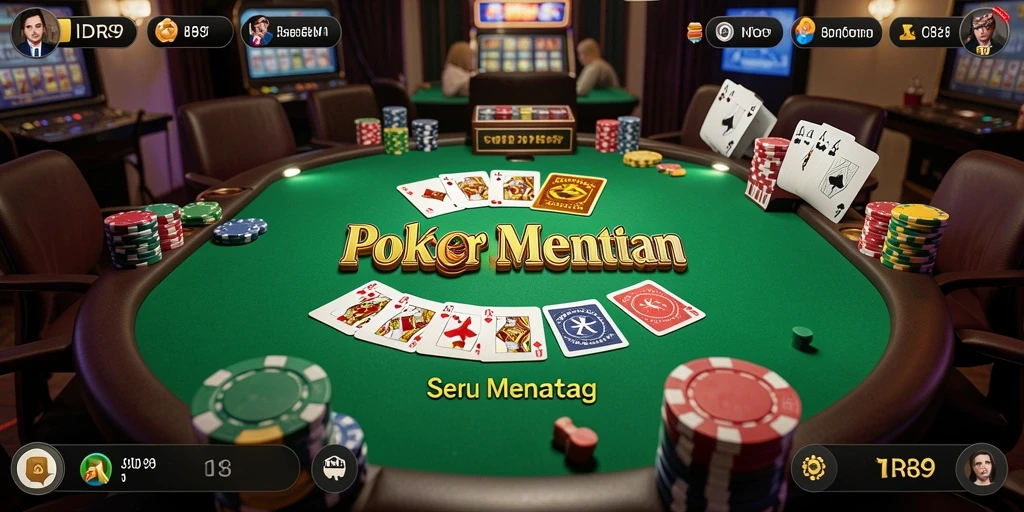 Screenshot gameplay <strong>IDR89</strong> menampilkan aksi poker yang mendebarkan.