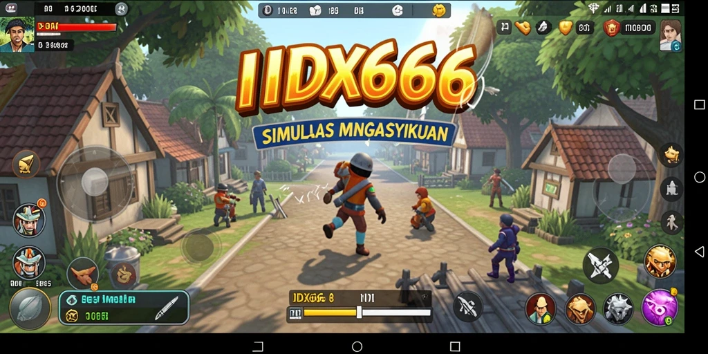 Screenshot gameplay yang menarik dan interaktif dari IDX66.