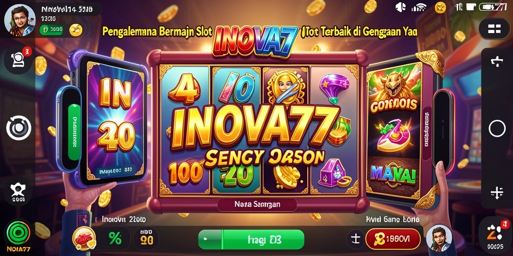 Screenshot gameplay INOVA77 menampilkan mesin slot yang menarik perhatian.