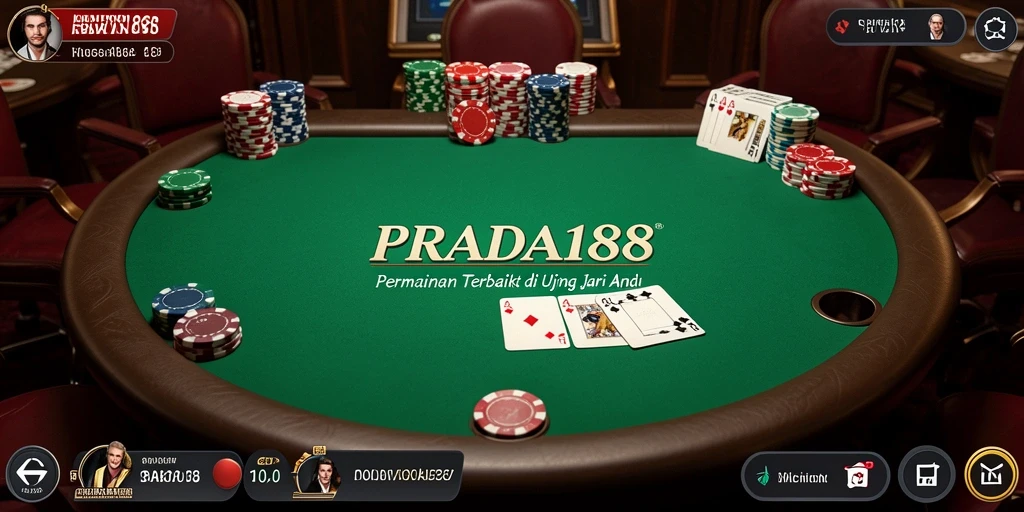 Tampilan gameplay Poker yang menarik dan mendebarkan.