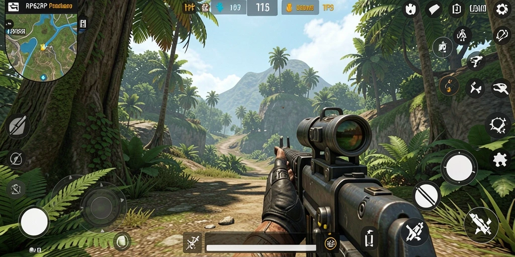 Menampilkan gameplay seru dari RP62RP dengan aksi tembak-menembak yang intens.