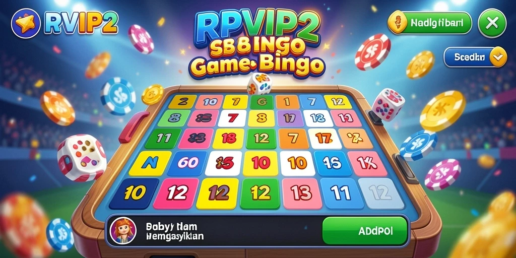 Tampilan gameplay RPVIP2 yang menarik dan seru saat bermain Bingo.