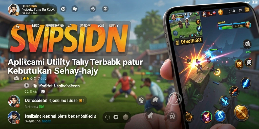Tampilan aplikasi SVIPSIDN dengan berbagai fitur Utility.
